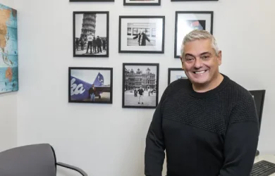 Rob on desk